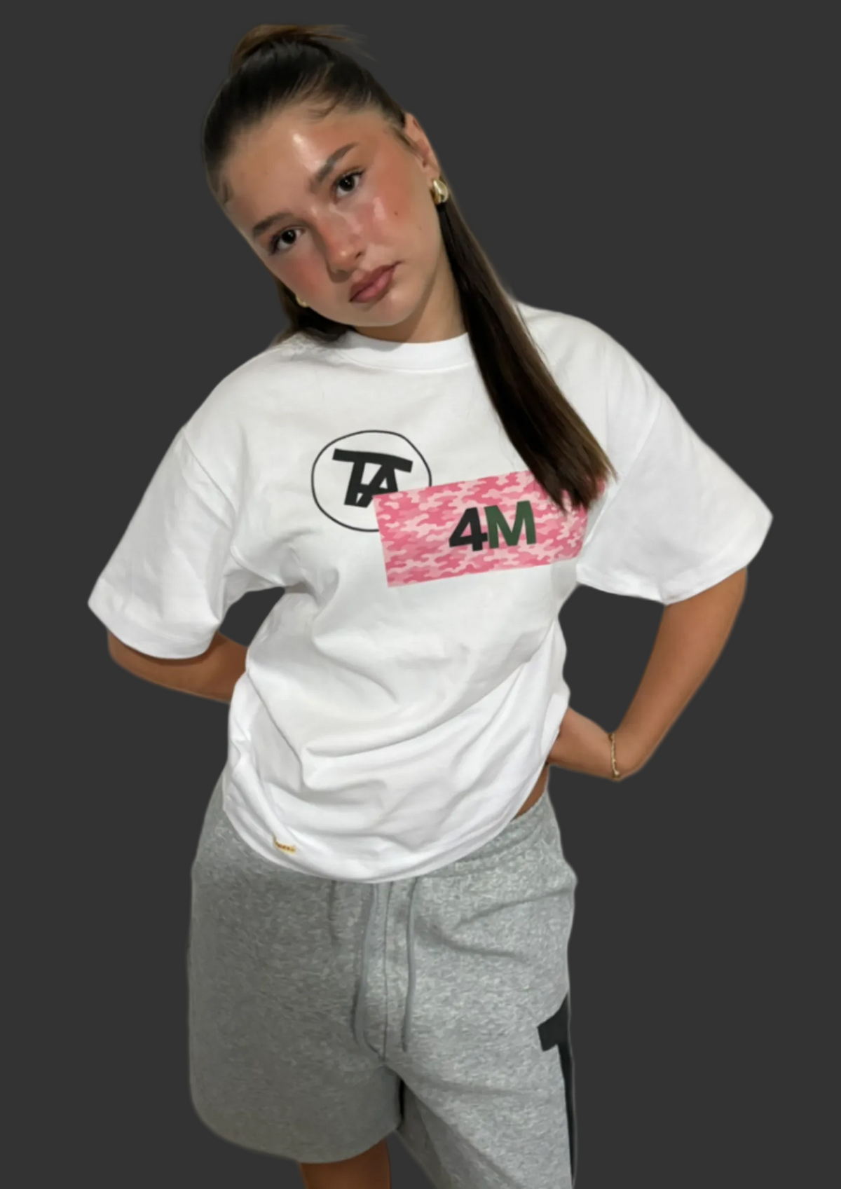 4M Raw Tee - Pink Camo
