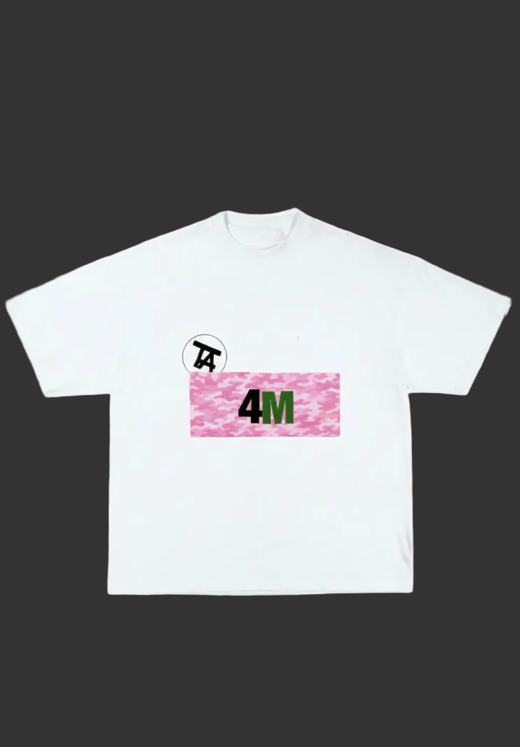 4M Raw Tee - Pink Camo